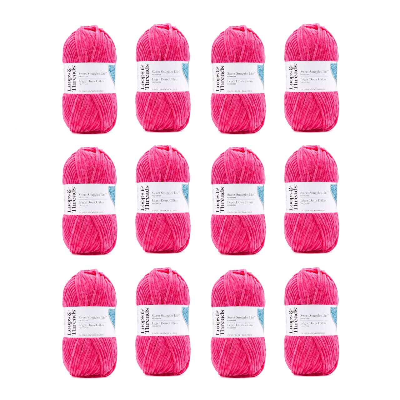 12 Pack: Sweet Snuggles™ Lite Yarn by Loops & Threads®